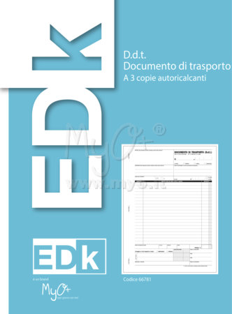 Blocco Documenti di Trasporto, 33 x 3 Copie, 21 x 29,7 cm, Carta Chimica