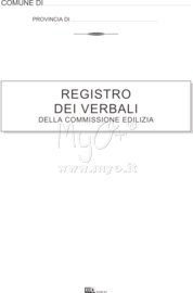 REGISTRO DEI VERBALI DELLA COMMISSIONE EDILIZIA (50 FG), 097480
