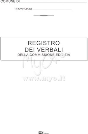 REGISTRO DEI VERBALI DELLA COMMISSIONE EDILIZIA (50 FG)