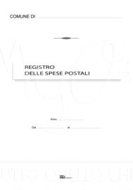 REGISTRO DELLE SPESE POSTALI, 098920