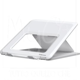 Supporto per laptop Breyta, Pieghevole, per Notebook fino a 14", 12 Livelli di Altezza, Disponibile nei Colori Bianco o Nero, bianco