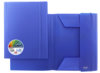 Cartella Garda a 3 Lembi con Elastico, in Polipropilene, Disponibile in vari colori, blu