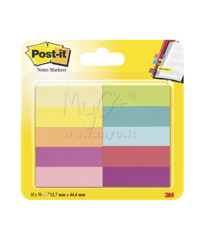 Post-it® Index, 5 / 10 Blocchetti, Colori Assortiti