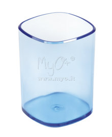 Bicchiere Portapenne, Disponibile in Diverse Colorazioni, blu