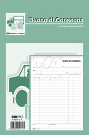 Blocco Buoni di Consegna, 33x3 Copie, Vari Formati, cm 15(l)x23(h)