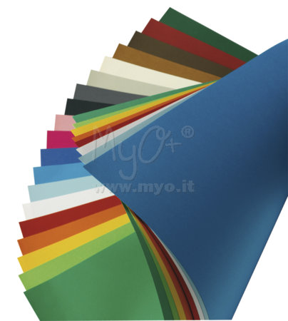 Cartoncini Colorissimi Bristol, Fogli in Cartoncino, 50 x 70 Cm., 200 Gr, 12 Colori, Favini