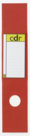 Copridorso Adesivo in PVC, Dorso 7 Cm, 10 Pezzi, rosso