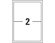 Etichette Bianche in Carta Riciclata, Disponibili in Diversi Formati, mm 199,6x143,5