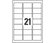 Etichette Bianche in Carta Riciclata, Disponibili in Diversi Formati, mm 63,5x38,1