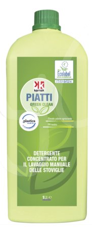 Green Clean Detergente Ecolabel per il Lavaggio Manuale Delle Stoviglie, lt 1