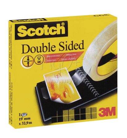 Scotch Double Sided, Nastro Biadesivo, 6,3/33 m x 12 mm