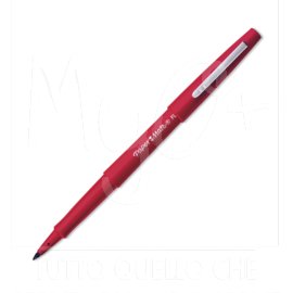 Pennarello Paper-Mate, Nylon Flair, Disponibile in 4 Colori, a Pezzo Singolo e in Confezioni da 4, rosso