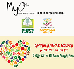 MyO ha collaborato con Coldiretti Piacenza alla Campagna Amica e Bonifica per 